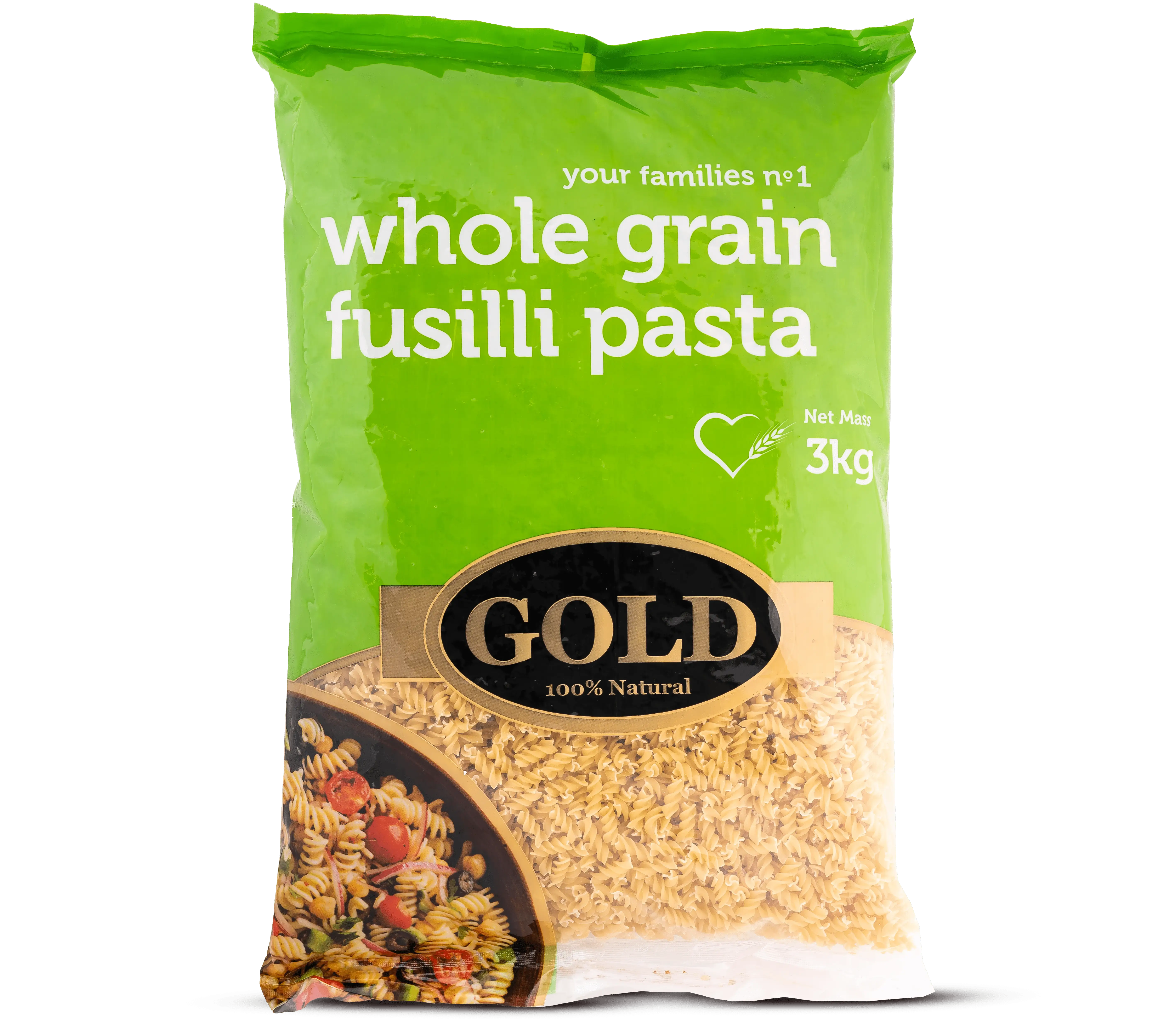Gold Whole Grain Fusilli